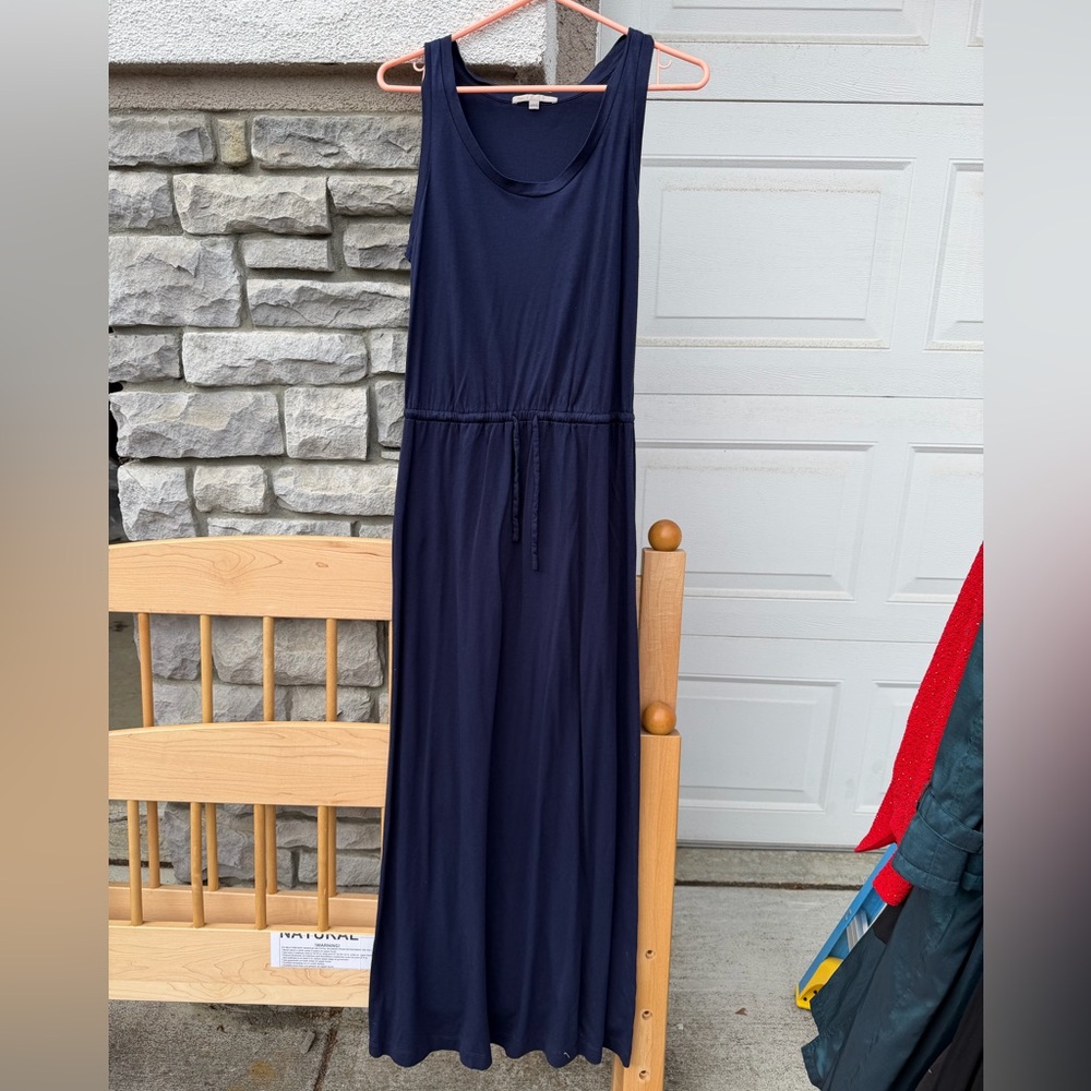 GAP Dark Blue Sleeveless Maxi Dress